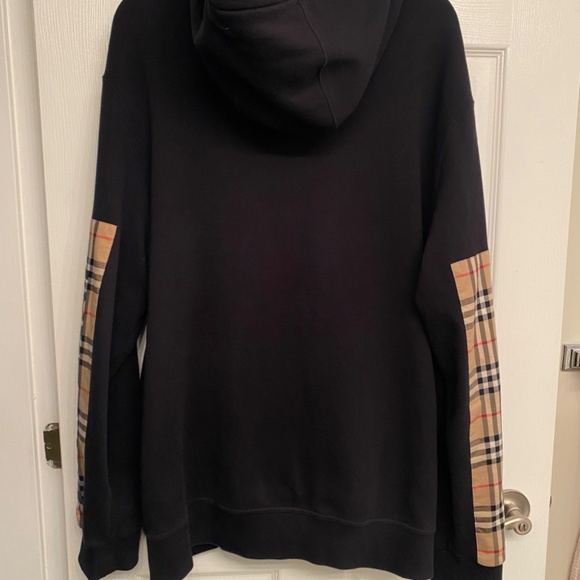 SOLD Burberry Rubber Logo Novacheck Sleeve Hoodie - Picture 8 of 13